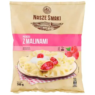 Nasze Smaki Pierogi z malinami 500 g