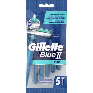 GILLETTE Maquinilla Desechable Blue Ii Plus 5 Unidades