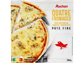 PIZZA EXTRA FINA AUCHAN:DIVINA 4 FORMAGGI 340G