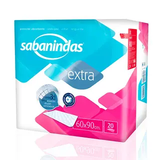 Extra Protector 60X90 Sabanindas, Paquete 20 Unid. (8410520065632)