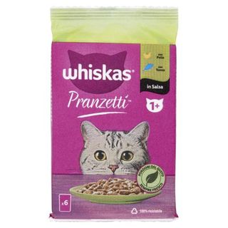Whiskas Pranzetti Cibo Umido Gatto Con Pollo E Tonno In Salsa 6 X 50 G - 483540