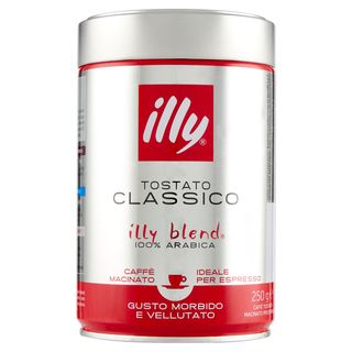 Illy Tostato Classico Caffè Macinato Ideale Per Espresso 250 G