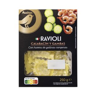 Raviolis Rellenos de Calabacín y Gambas Alcampo Gourmet 250 G.