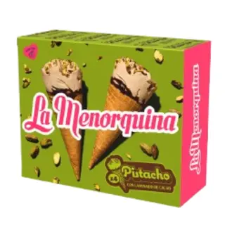 La Menorquina Cone Pistácio X4