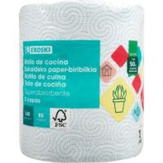 Papel Cocina Absorbente Eroski 1 Unid. 340 Servicios 85Metros (19504422)