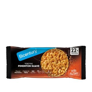 Tortita Bicentury Proteinas Pimenton Suave 82 Grs.