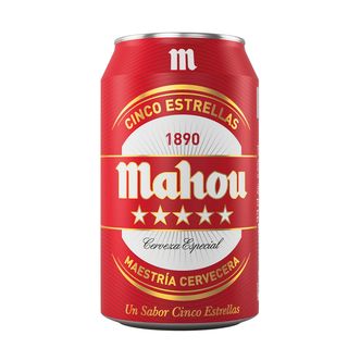 Mahou 5 Estrellas Cerveza Lata 330ml (182)