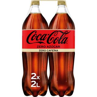 COCA COLA ZERO ZERO Refresco De Cola Zero Pack Botella 2X2 L