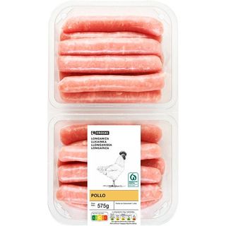 Longaniza De Pollo Eroski, Bandeja 550 Gr.