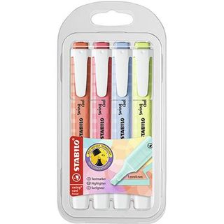 Estuche 4 Marcadores Staibilo Swing Cool Colores Pastel (4006381559461)