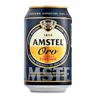 Cerveza Tostada Amstel Oro Lata 33 Cl