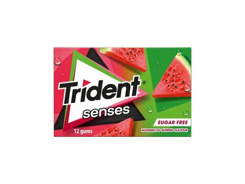 PASTILHAS TRIDENT ELÁSTICAS SENSES WATERMELON 23G