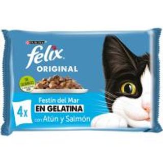 Selección De Pescados En Gelatina Félix Original Pack 4X85 G (24778524)