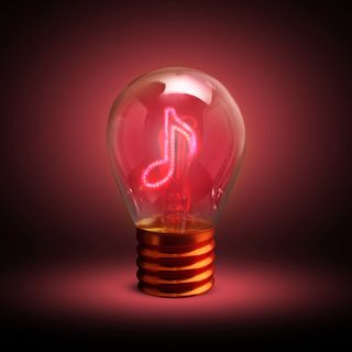 Lampadina decorativa led Nota - ricaricabile - TER000036NOC