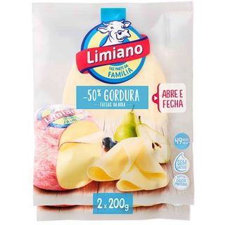 Queijo Flamengo sem Lactose Light Fatiado Limiano (emb. 2 x 200 gr)