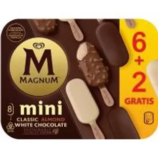 Bombón Mini Clásico Almend. Blanco Magnun 6+2 Uds. 447 Gr. (20260006)
