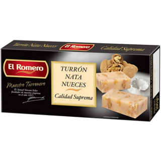 Turron Nata Nueces 200g El Romero