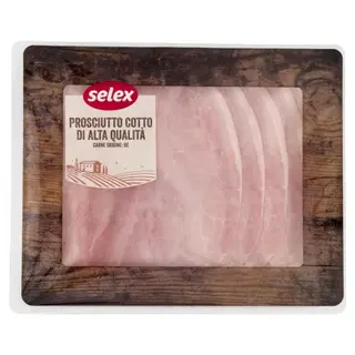 Prosciutto Cotto Alta Qualità Gr.120 Selex