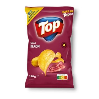 Top Chipsy smak bekon, 150 g