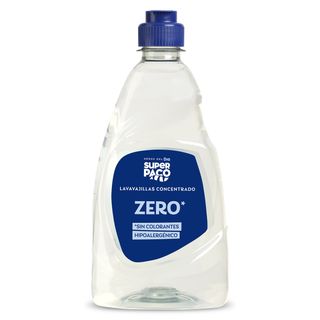 Lavavajillas A Mano Concentrado Zero Super Paco De Dia Botella 500 Ml