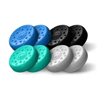 8 Thumb Grips Kontrolfreek No-Slip Azul/Negro/Blanco/Verde Para Ps5 (0810052986456)
