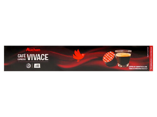 CAFÉ EXPRESSO DQ AUCHAN:VIVACE INT.10 10UN