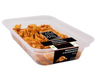 Macarrones A La Boloñesa Listos Para Calentar y Comer Casa Mas 500 G.