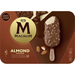 Gelado Chocolate e Amêndoa Magnum (emb. 440 ml (4 un))