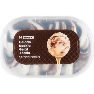 Helado De Stracciatella Eroski, 900 Ml. (25473539)