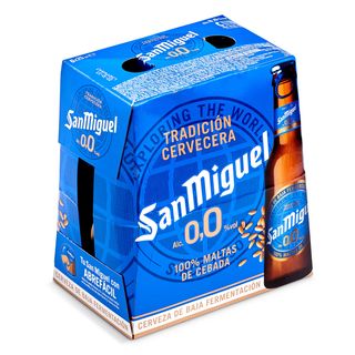 Cerveza 0,0% Alcohol San Miguel Botella 6 X 25 Cl