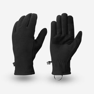 Guantes Térmicos De Montaña Y Trekking Polares Táctiles Adulto Forclaz Mt500 S Negro