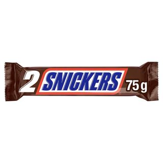Snickers Czekolada mleczna z nugatem i nadzieniem karmelowym z orzeszkami ziemnymi 75 g (2 x 37,5 g)