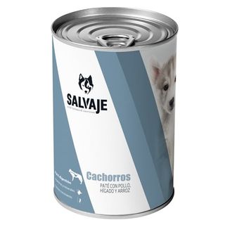 Salvaje Pollo E Hígado En Paté Lata Para Cachorros 0.4Kg