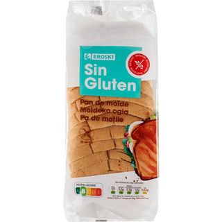 Pan De Molde Sin Gluten Eroski, Paquete 350 Gr. (20084745)
