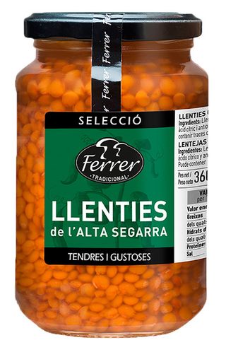 Lentejas Alta Segarra Ferrer 360 Gr.