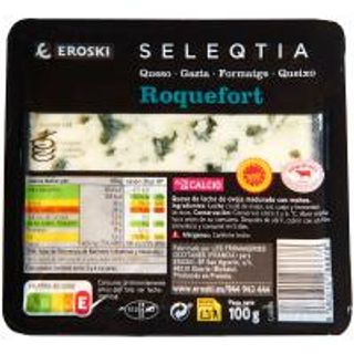 Queso Roquefort Eroski Seleqtia Cuña 100 Gr. (19551274)