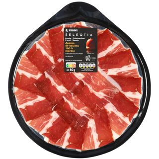 Jamón De Bellota 100% Ibérico Eroski Seleqtia, Sobre 80 Gr.