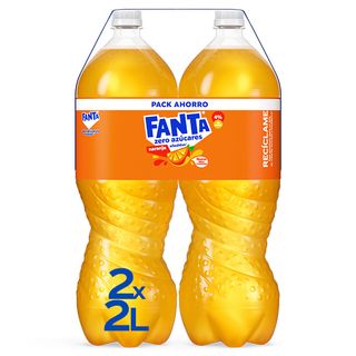 Fanta refresco de naranja zero 2 x 2 l