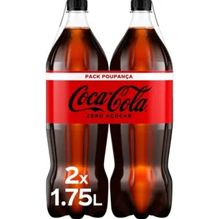 REFRIGERANTE C/ GÁS COCA-COLA:ZERO AÇÚCAR 1.75L (SDR)