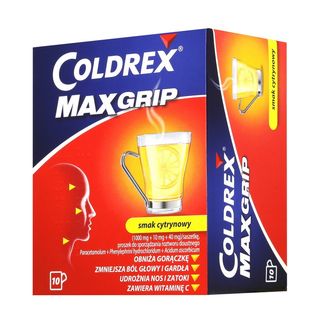 Coldrex MaxGrip, proszek do sporządzania roztworu doustnego