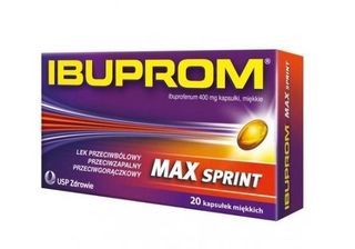 Ibuprom Max Sprint 400 mg 10 kapsułek