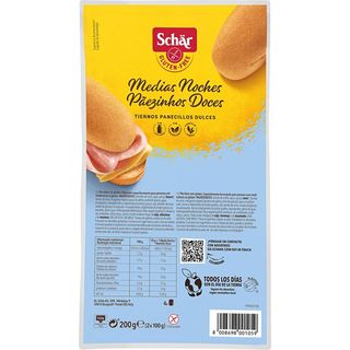 SCHÄR Pan Dulce Medias Noches 4 Unidades