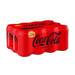COCA COLA Refresco Cola Zero Lata 330Ml.,Pack-12
