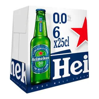Cerveza 0,0 Alcohol Heineken 6X25Cl