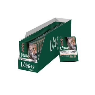 Virtus cat busta gr.85 kitten fillets pollo rosm