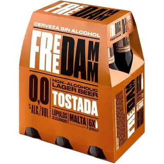 Cerveza Tostada Free Damm 6 Botellas 0,25L (24188922)