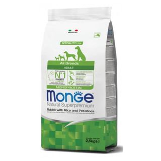 Monge natural superpremium adult all breeds con coniglio 2.5kg