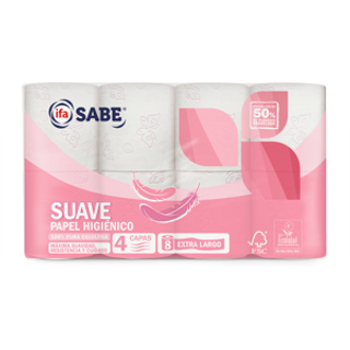 SABE Papel Higiénico 4 Capas 8U
