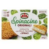 Aia Spinacine Originali Cotoletta con Pollo, Tacchino e Spinaci Surgelate 300 g