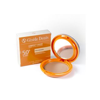 Compacto Crema Protector Solar Facial con Color - Gisele Denis - SPF 50 Claro-Medio + Ampolla Lift Extraordinaire 8414135869890